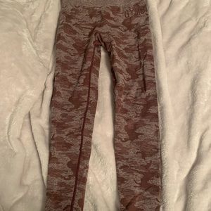 Gymshark pink camo leggings